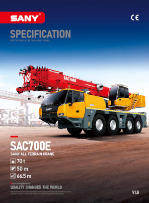 All-terrain kranen Sany SAC700E 