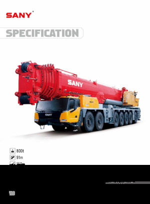All-terrain kranen Sany SAC8000T7-8