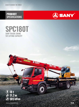 All-terrain kranen Sany SPC180T