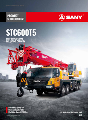 All-terrain kranen Sany STC600T5