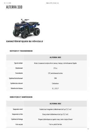 Terreinwagens & Quads Artic Cat ALTERRA 300