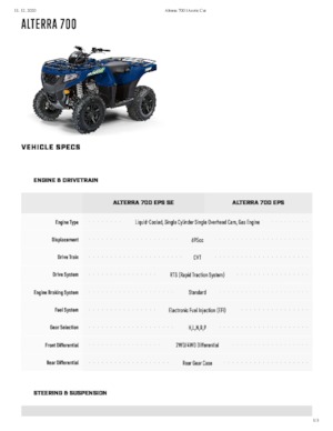 Terreinwagens & Quads Artic Cat ALTERRA 700 EPS 