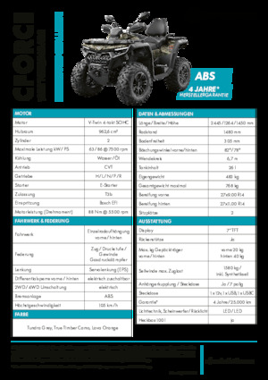 Terreinwagens & Quads CFMOTO CFORCE 1000 Touring
