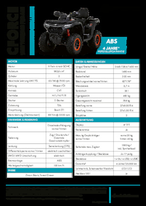 Terreinwagens & Quads CFMOTO CFORCE 1000 Touring Pro
