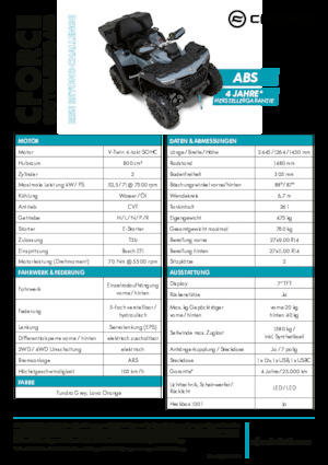 Terreinwagens & Quads CFMOTO CFORCE 850 Touring