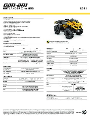 Terreinwagens & Quads can-am OUTLANDER 850 XMR 