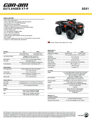 Terreinwagens & Quads can-am OUTLANDER 1000R XT-P 