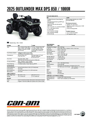 Terreinwagens & Quads can-am OUTLANDER MAX DPS 850