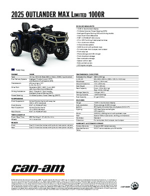 Terreinwagens & Quads can-am OUTLANDER MAX Limited 1000R