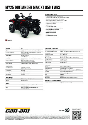 Terreinwagens & Quads can-am OUTLANDER MAX XT 850 T ABS