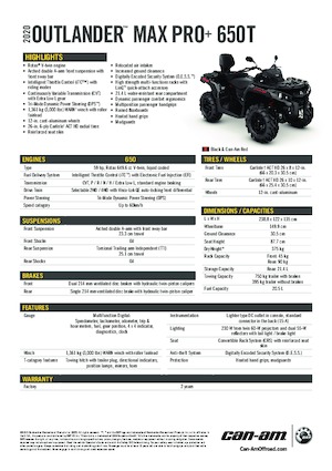 Terreinwagens & Quads can-am OUTLANDER MAX XU+ 650 T 