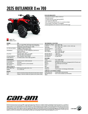 Terreinwagens & Quads can-am OUTLANDER X MR 700