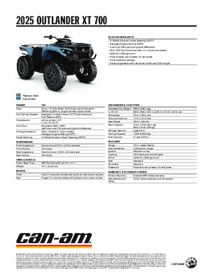 Terreinwagens & Quads can-am OUTLANDER XT 700