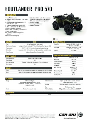 Terreinwagens & Quads can-am OUTLANDER XU 570