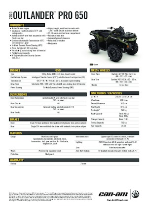 Terreinwagens & Quads can-am OUTLANDER XU 650 