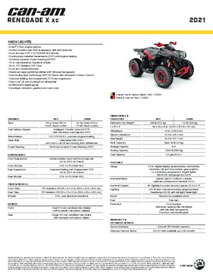 Terreinwagens & Quads can-am RENEGADE 1000RX XC 