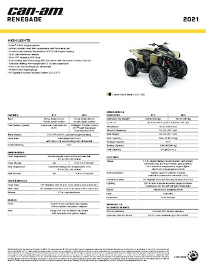Terreinwagens & Quads can-am RENEGADE 570 
