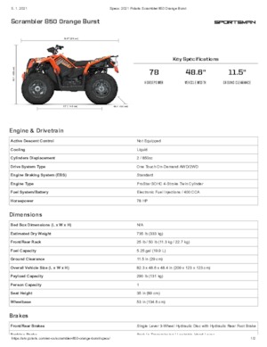 Terreinwagens & Quads Polaris Scrambler 850