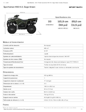 Terreinwagens & Quads Polaris Sportsman 450 H.O.