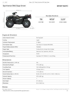 Terreinwagens & Quads Polaris Sportsman 850