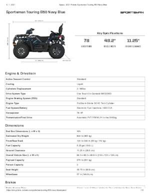 Terreinwagens & Quads Polaris Sportsman touring 850 