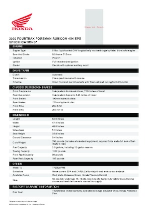 Terreinwagens & Quads Honda TRX520FM6