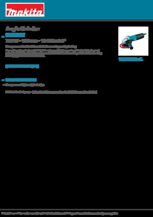 Haakse slijpmachines Makita 9554HN