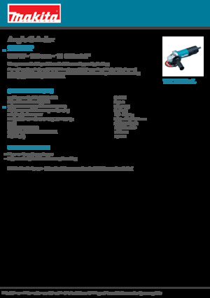 Haakse slijpmachines Makita 9556HP
