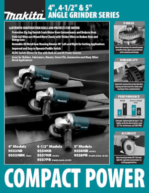 Haakse slijpmachines Makita 9557PB