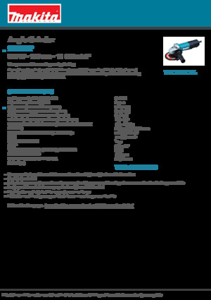 Haakse slijpmachines Makita 9558HP