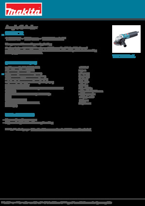 Haakse slijpmachines Makita 9561CR