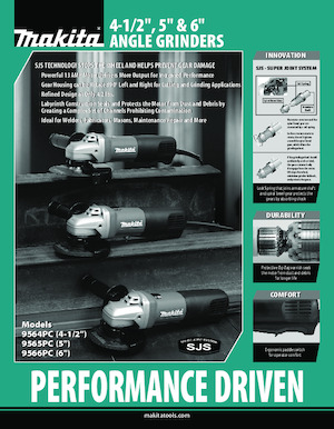 Haakse slijpmachines Makita 9565PC