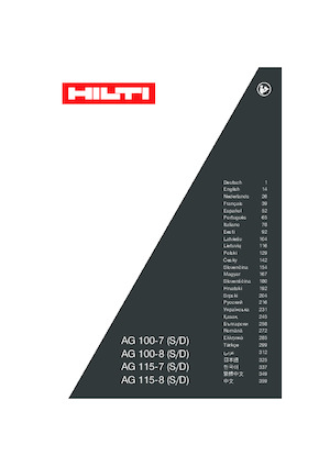 Haakse slijpmachines Hilti AG 115-S
