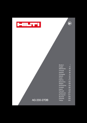 Haakse slijpmachines Hilti AG 230-27DB