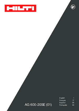 Haakse slijpmachines Hilti AG 600-20SE