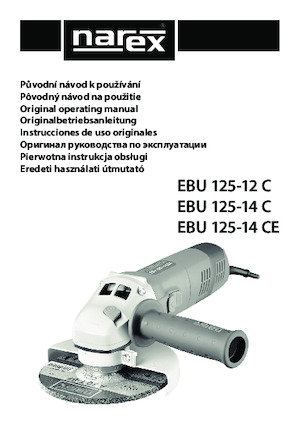 Haakse slijpmachines Narex EBU 125-14 C