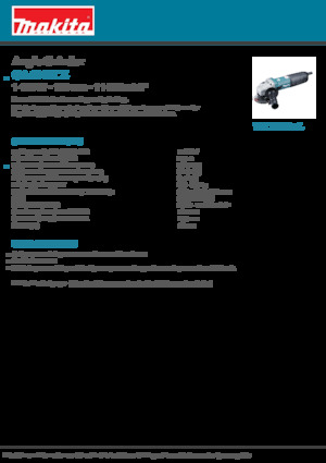 Haakse slijpmachines Makita GA4040CZ