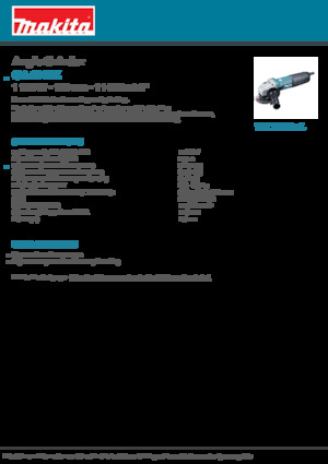 Haakse slijpmachines Makita GA4040Z