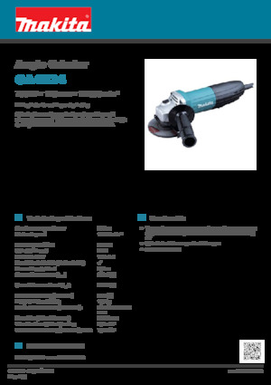 Haakse slijpmachines Makita GA4534