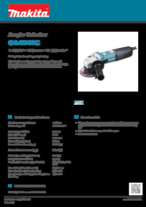 Haakse slijpmachines Makita GA4540C