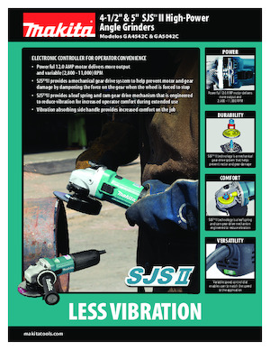 Haakse slijpmachines Makita GA4542C