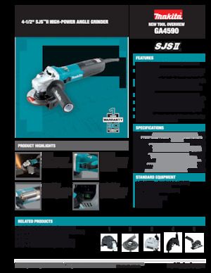 Haakse slijpmachines Makita GA4590