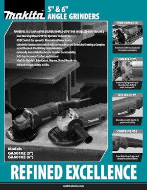 Haakse slijpmachines Makita GA6010Z