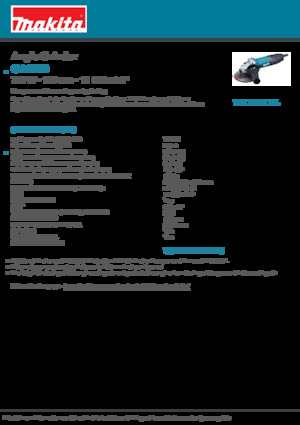 Haakse slijpmachines Makita GA5030