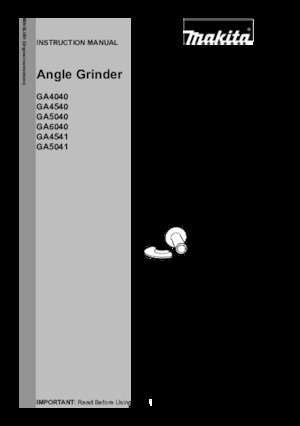 Haakse slijpmachines Makita GA5040