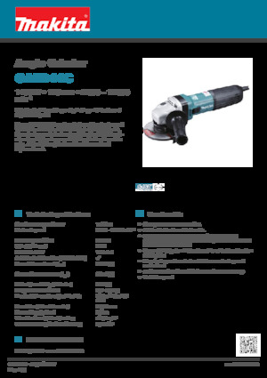 Haakse slijpmachines Makita GA5041C