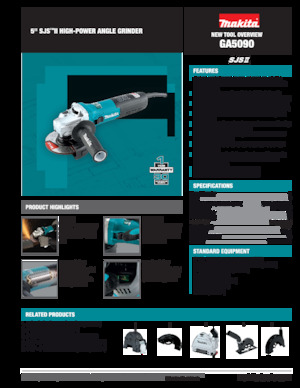 Haakse slijpmachines Makita GA5090