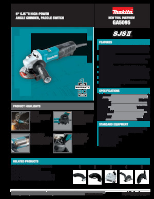 Haakse slijpmachines Makita GA5095