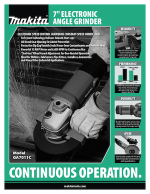 Haakse slijpmachines Makita GA7011C