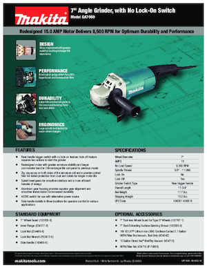 Haakse slijpmachines Makita GA7060 